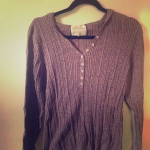Natural Reflections Large Heather Purple Sweater.